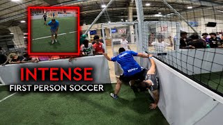 INDOOR SOCCER GETS INTENSE  First Person Football  POV Indoor Soccer [upl. by Shara]