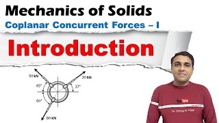 Coplanar Concurrent Forces  Mechanics of Solids [upl. by Reis]