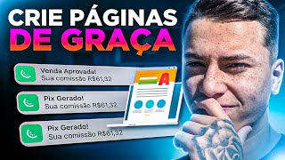 COMO CRIAR UMA PÁGINA DE VENDAS DE GRAÇA PARA SEU PLR profissional [upl. by Nylarahs]