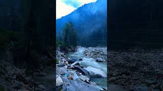 chalal in kasol ♥️ music nature kasol love river barish cloud himachal view [upl. by Rourke]