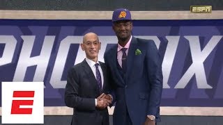 Phoenix Suns select Deandre Ayton No 1 overall in 2018 NBA draft pickanalysisinterview  ESPN [upl. by Klimesh]