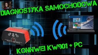 Diagnostyka Samochodowa  Konnwei KW901  PC Omówienie [upl. by Iniffit]