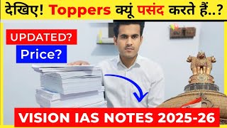 Vision IAS Notes in hindi ✅  Vision IAS Notes Review  vision ias test series for 2024 [upl. by Eirrab805]