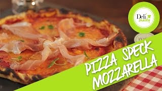 Recette Pizza à LItalienne Speck Mozzarella [upl. by Diet286]