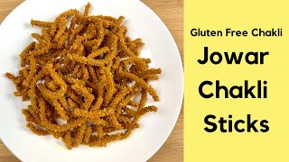 Jowar Chakli Sticks Recipe  Gluten Free amp Easy Chakli Recipe  Jwarichya sticks  Millet Chakli [upl. by Eira587]