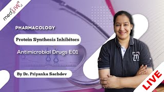 Antimicrobial Drugs E01Mastery  Protein Synthesis Inhibitors Pharmacology by Priyanka Sachdev [upl. by Dorcy]