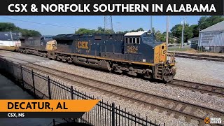 Decatur Alabama USA  Virtual Railfan LIVE [upl. by Enitram]