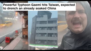 Powerful Typhoon Gaemi is drenching an already soaked China [upl. by Anibur]