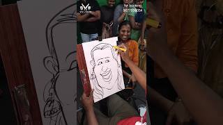 how to make caricature art  Wait for reaction😂❤️ velvomcaricature caricatureartist [upl. by Desi]