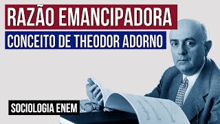 RAZÃO EMANCIPADORA conceito de Theodor Adorno  Sociologia para o Enem  Fábio Luís Pereira [upl. by Sorrows]