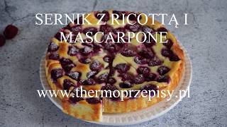 Sernik z ricottą i mascarpone Thermomix przepisy [upl. by Ahselaf]