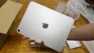 Unboxing Apple iPad Air 6 11‑inch M2 WiFi  Cellular 256GB Starlight [upl. by Naujid]