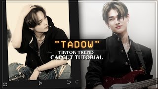 quotTADOWquot Tiktok trend capcut editing tutorial [upl. by Adanar91]