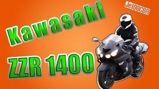 Kawasaki ZZR1400  ТЕСТДРАЙВ от Jet00CBR  Обзор ZX14 [upl. by Sinnoda92]