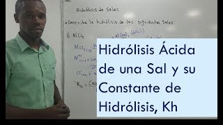 Hidrólisis de Sales  Constante de Hidrólisis Ejercicio 1 [upl. by Hoye917]