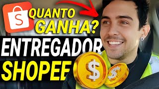 Quanto GANHA um ENTREGADOR da SHOPEE  Carro de Passeio [upl. by Shaum]