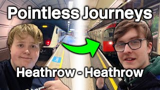 Heathrow to Heathrow Elizabeth Line to Piccadilly Line  Pointless Journeys ft HillierHugh [upl. by Notgnirra]