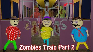 Gulli Bulli In Zombies Train Part 2  Railway Station  Gulli Bulli  Make Joke Horror [upl. by Polky804]