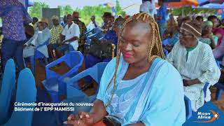 Moov Africa Togo  Cérémonie dinauguration dun nouveau bâtiment scolaire de l’EPP Mamissi [upl. by Errecart517]