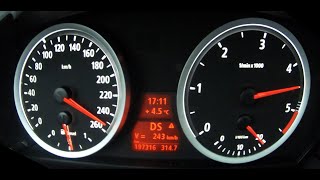 BMW 535d E61Acceleration 0250 test drive on German Autobahn [upl. by Aiden]