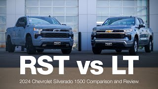 2024 Chevrolet Silverado 1500 Model Comparison  RST vs LT [upl. by Oiramat]