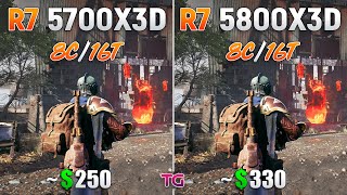 Ryzen 7 5700X3D vs Ryzen 7 5800X3D  How Big is the Difference [upl. by Inigo441]