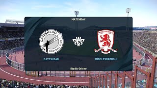 Gateshead vs Middlesbrough 24072024 Club Friendlies PES 2021 [upl. by Artsa214]