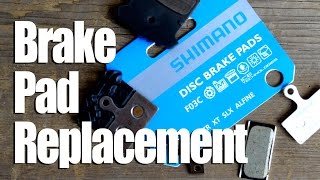 Shimano Disc Brake Pads  When and How to Replace  Hydraulic Brakes Maintenance [upl. by Liana366]