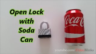 Open Lock with Soda Can [upl. by Dougherty]