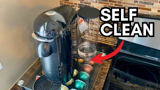 Nespresso Vertuo Plus Self Clean Instructions [upl. by Townie645]