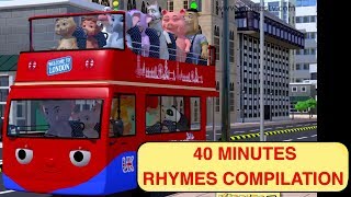 Kiddiestv 40 minutes rhymes compilation  wheels on the bus and more  nursery rhymes  kiddiestv [upl. by Yeniffit535]