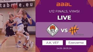 AKraukla VEF 2012 vs EzerzemeRezekne 2012  BBBL Boys U12 Final Stage  Group Phase [upl. by Ahsrat266]