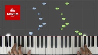 Musette in D  ABRSM Piano Grade 2 2019 amp 2020 A2  Synthesia live keys tutorial [upl. by Nodnarb338]