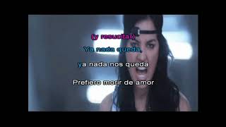 Kudai  Morir De Amor KARAOKE [upl. by Crawley421]