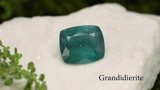 SUPER RARE amp TOP 10 RAREST GEMS GemSelects Grandidierite Video Review [upl. by Worlock]