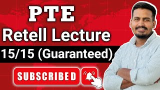 PTE Retell Lecture How to improve and how to get 90 score  Gobind PTE [upl. by Marybella]