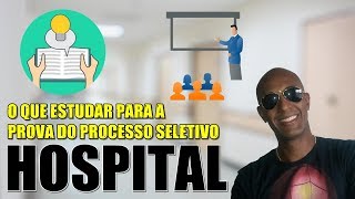 CONTEÚDOS MAIS COBRADOS EM PROVAS DE PROCESSO SELETIVO EM HOSPITAIS [upl. by Aksoyn]