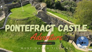 PONTEFRACT CASTLE 4K DRONE DJI MINI 3 PRO [upl. by Enoek266]