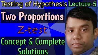 Test of significance for Difference of two proportions Ztest By Rambabu Yadav Sir [upl. by Bambi]