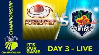 🔴 LIVE Leeward Islands v Barbados  Day 3  West Indies Championship 2024  Friday 12th April [upl. by Hayarahs]