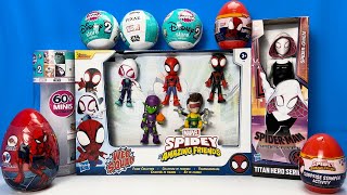 Marvel Spidey and His Amazing Friends Collection Unboxing Review  Spiderman toys Unboxing ASMR [upl. by Xenos240]