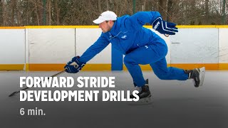 Forward Stride Development Drills  iTrain Hockey [upl. by Ahsatal148]