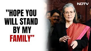 Sonia Gandhi To Rae Bareli Voters quotHope You Will Be With My Familyquot [upl. by Ehman911]