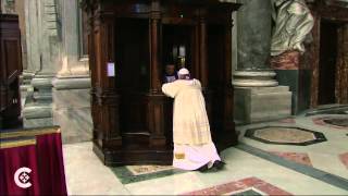 Pope Francis goes to confession [upl. by Houghton706]