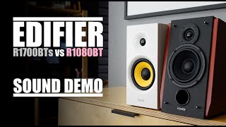 Edifier R1700BTs vs Edifier R1080BT  Sound Comparison [upl. by Sathrum]