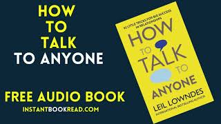 how to Talk to Any One Audiobook Summary Free Book Review by by Leil Lowndes [upl. by Nikita152]