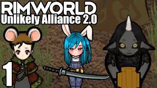 Lets Play Rimworld Unlikely Alliance 20 1  Fresh Start With Your Feedback [upl. by Aeikan716]