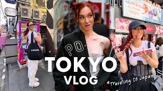 Tokyo Travel Vlog Shopping in Harajuku Japanese Snacks  Street Style [upl. by Noryahs]