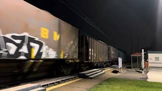 Norfolk Southern 62W on Amtraks Northeast Corridor with a friendly Crew [upl. by Anaujat]