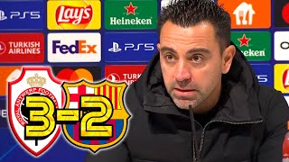 RUEDA PRENSA XAVI ROYAL ANTWERP 32 FC BARCELONA [upl. by Aicrop]